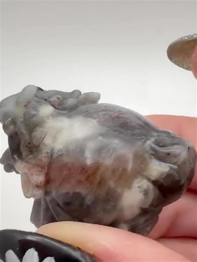 Red Phantom Quartz Dragon Turtle – Feng Shui Courage & Growth Figurine - Etsy