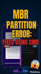 How to Fix "Windows Cannot Be Installed to This Disk" MBR Error! 🛠️ #makeeasy #shorts