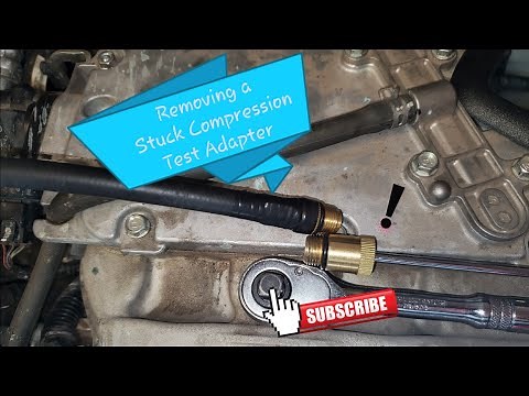 How to: Remove a Stuck Compression Test Adapter Stuck in the Spark Plug Hole.