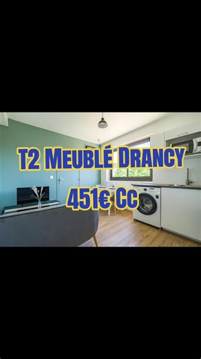 À LOUER — Appartement T2 Meublé à Drancy Réf : ARD-93700-T2-029 Charmant appartement T2 meublé de 29 m² situé dans le quartier Paris Campagne à Drancy, dans un environnement pavillonnaire très calme. Situé au 1er étage d’une maison, ce logement confortable et fonctionnel est idéal pour une personne seule ou un couple. Le logement comprend : • Une pièce principale lumineuse • Une cuisine équipée • 1 chambre • Une salle d’eau moderne • WC • Chauffage collectif au gaz • Fibre déployée • Internet bo
