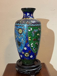Antique Japanese Ginbari Cloisonné Vase Meiji Era Handmade 7.5" - Etsy