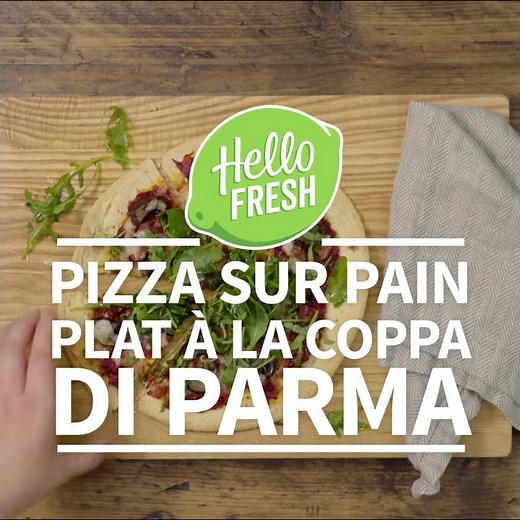 Pizza sur pain plat à la coppa di parma | HelloFresh