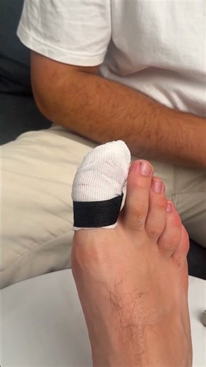 How to bandage foot toes easily #quick #toe #bandage