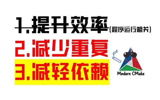 【CMake第五讲】：减轻依赖，迈向modern cmake！