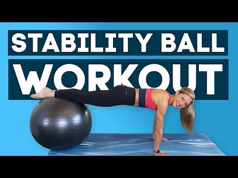 Stability Ball Workout At Home Exercise Routine (Advanced)