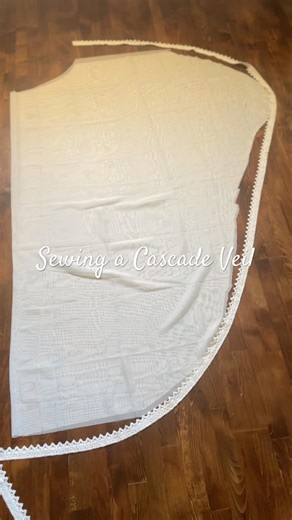 Cascade veil DIY: waterfall veil step 1
