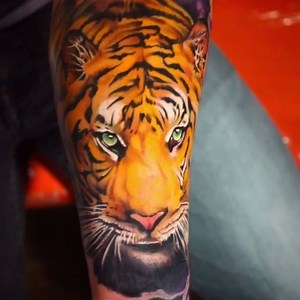 54K views · 887 shares | Beautiful realistic tiger by KHAN TATTOO  #TATTOODO | Tattoodo | Facebook