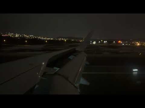 Lufthansa A321neo polar night landing Tromsø