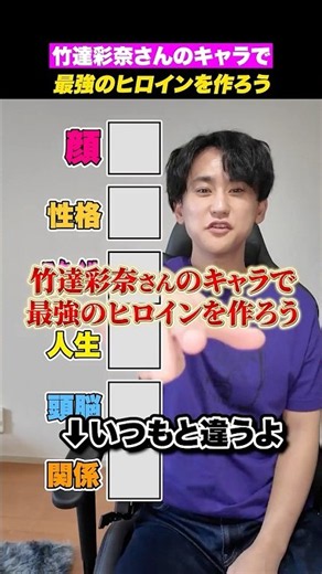 Let's create the ultimate heroine using Ayana Taketatsu's characters. #shorts