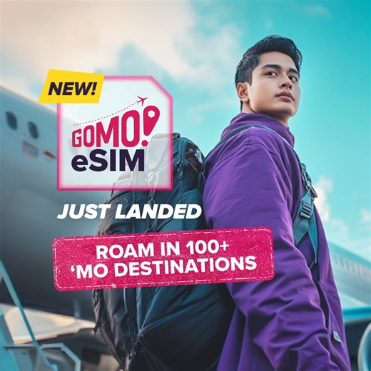 Take off with loaded GBs using your eSIM! Get GOMO now and enjoy roaming offers starting at just ₱199. Order your eSIM Roaming now via the GOMO app or website — click here to get started! https://bit.ly/GOMOeSimRoaming | GOMO PH