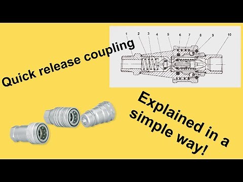 Quick release coupling used in hydraulics explained!