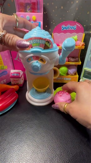 😍ASMR,BEST SATISFYING MINI ICE CREAM MAKER,ITS ICE CREAM TIME 🍓🍦#shorts #toys #how #ytshorts