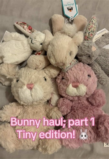 Jellycat bunny haul, part 1; tiny bunny edition! 🐰@Jellycat 🐰 #jellycat #jellycatcollection #jellycathaul #jellycatbunny #jellycatbunnys 🐰