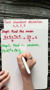 Easy Step by Step: How to Find Mean, Variance, and Standard Deviation