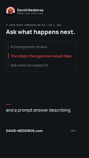 David Medeiros: Ask an agency what happens next