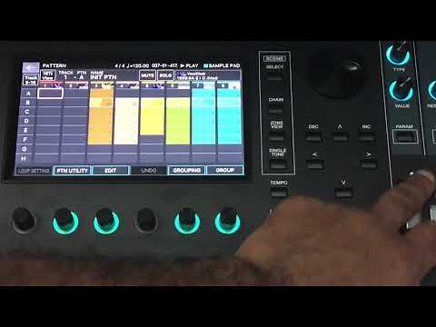 Roland Fantom 8: Patterns to Group to Song