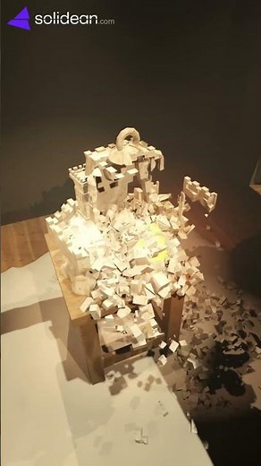 Castle fragmentation mayhem: dense boolean cuts, lots of cubes