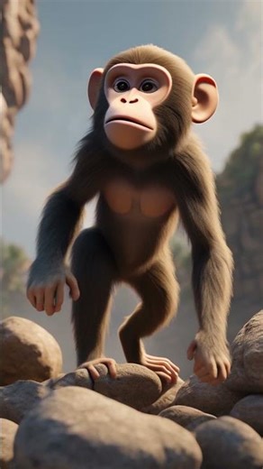 The Volcano WOKE UP While They Were On Top! 🌋🔥 Monkey & Rabbit’s Explosive Escape | 3D Short