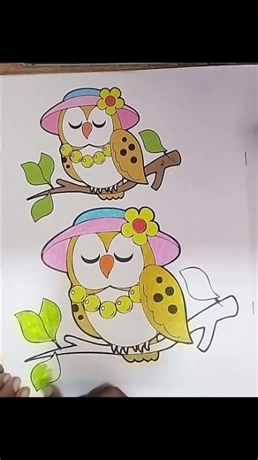 Most Satisfying Drawing Coloring Ever 😍🎨 #drawing