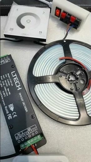 24V LED Strip Lights RGB Controller with Color Wheel - Smart Bright LEDs