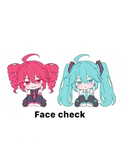 Her boyfriend's a loser :(...miku x teto face check trend! #miku #teto