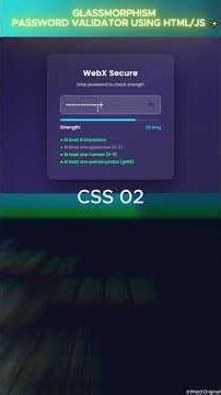 Live Password Strength Checker in 30 Seconds! 💥🤯