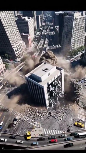 City Swallowed by Sinkhole | Buildings Collapse Underground #viral #fyp