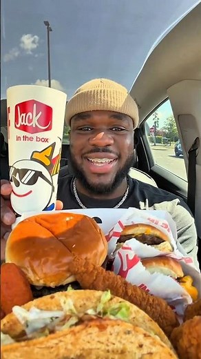 Eating Jack in the Box Lunch at 2 PM 🍔🍟 ASMR Mukbang #asmr #mukbang #foodie #asmrsounds