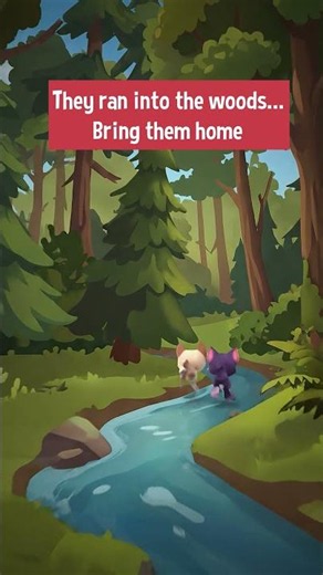 They ran into the woods…Bring them home
