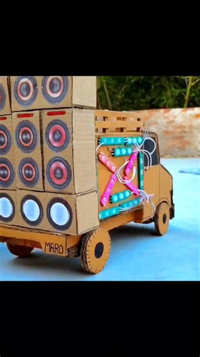 Mini Dj Truck Setup | how to make mini djsetup with cardboard Making Dj truck | #new #shorts