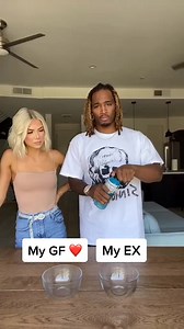 GF vs Ex challenge 👀 #funny #lol #relationship #reels | Charles & Alyssa Forever