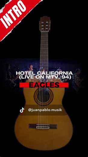 Hotel California (MTV Unplugged, 1994) - The Eagles #eagles #hotelcalifornia #unplugged #live #introguitarra #acustico #acousticguitarist #tikrock #glenfrey #donhenley#donfelder #joewalsh #guitarcover #hotelcaliforniasolo #capcut_edit