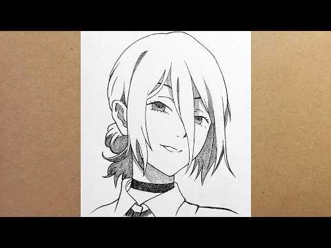How to Draw Reze with Only ONE Pencil (HB) | Step by Step Tutorial for beginners | Chainsaw Man