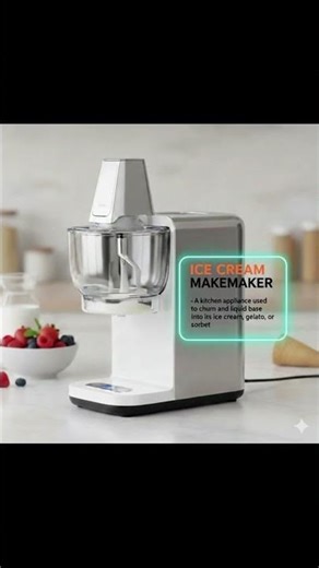 Ice Cream Maker Meaning in English | Kitchen Tools Vocabulary | Learn English Fast