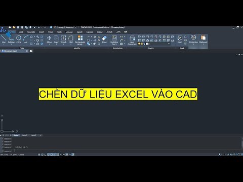 DATALINK - Chèn bảng Excel vào CAD | Insert Excel table into CAD