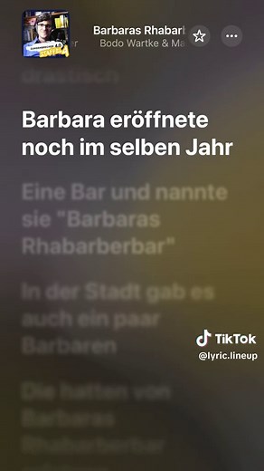 Barbaras Rhabarberbar Song & Lyrics