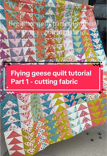 Flying Geese Quilt Tutorial: Cut Fabric Like a Pro