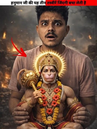 हनुमान जी की यह तीन तस्वीरें जिंदगी बचा लेती है #viral