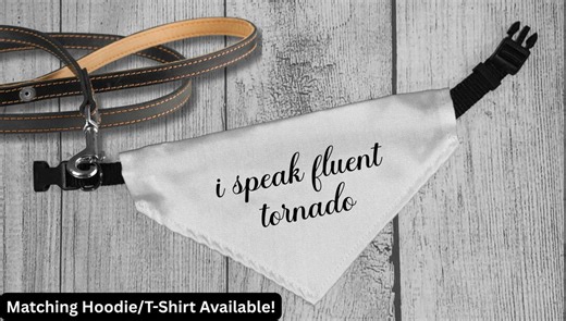 I Speak Fluent Tornado Bandana Funny Pet Bandana Sarcastic Dog Lover Gift Pet Lover Present Pet Outfit for Dog for Cat Cute Bandana - Etsy