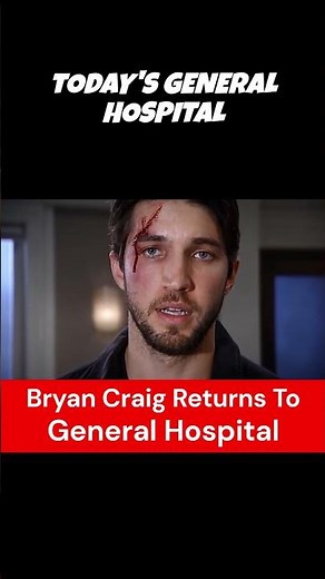Bryan Craig Return to General Hospital from the Dead!