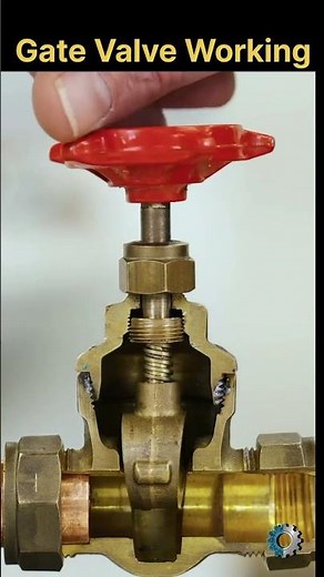 How a Gate Valve Works! 🚰 (Inside Cutaway) #shorts