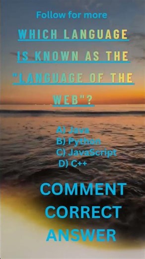 Which Language Rules the Internet? 🌐 | Tech Quiz #Shorts #codingbasics #codingchallenge