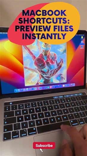 macbook shortcuts preview files instantly