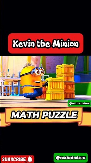 Kevin The Minion Stacked Banana Carets In A Math Challenge!