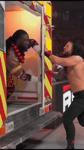🔥😱 Oba Femi vs Roman Reigns AMBUSH?! 😱🔥 #wwe #romanreigns #obafemi #shorts #wrestling