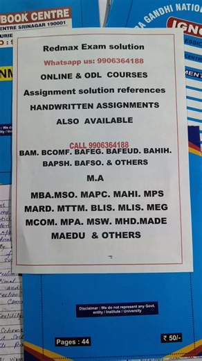 ignou+govt_exam_update on Instagram: "*BIG UPDATE FOR IGNOU STUDENTS (2025–26)* IGNOU Assignment Question Papers are OFFICIALLY RELEASED for July Session Admission 2025–26 ✨ All Courses | All Subjects | Latest Assignment Sets Available 📚 Start your assignment preparation early. IGNOU assignments require structured writing, proper references, and time. Early preparation means better quality, less pressure, and confident submission. 🔔 Important Academic Timeline 🗓 Assignment Submission Starts: 