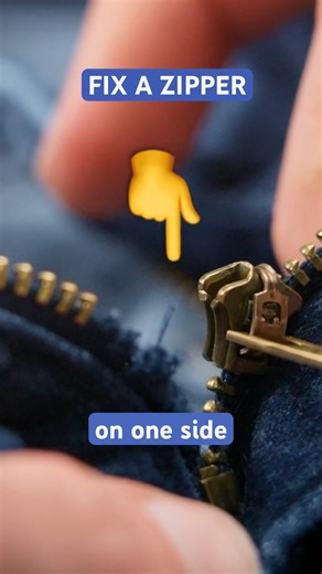 Zipper Off the Rails? Do This Immediately #zipper #repair #quick