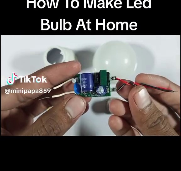 How To Make An LED Bulb At Home Easily