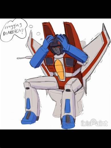 Creatively Drawing Starscream from Transformers