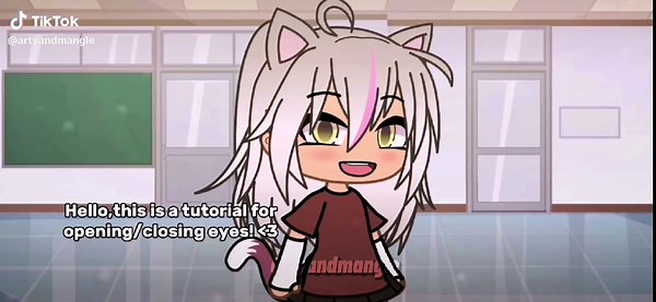 Tutorial for Opening and Closing Eyes in Gacha Life and Gacha Club